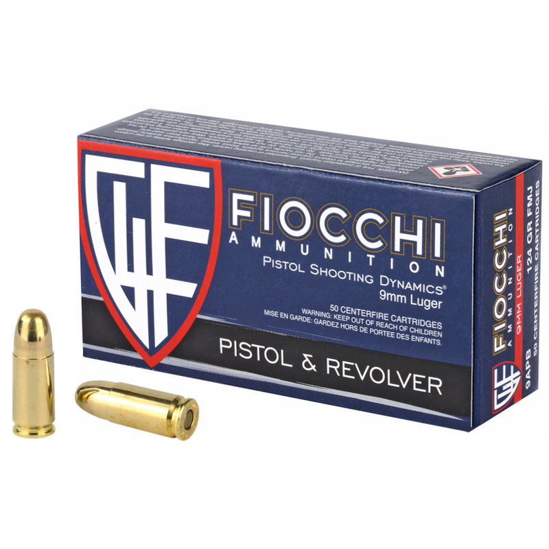 Fiocchi 9MM 124 Grain FMJ