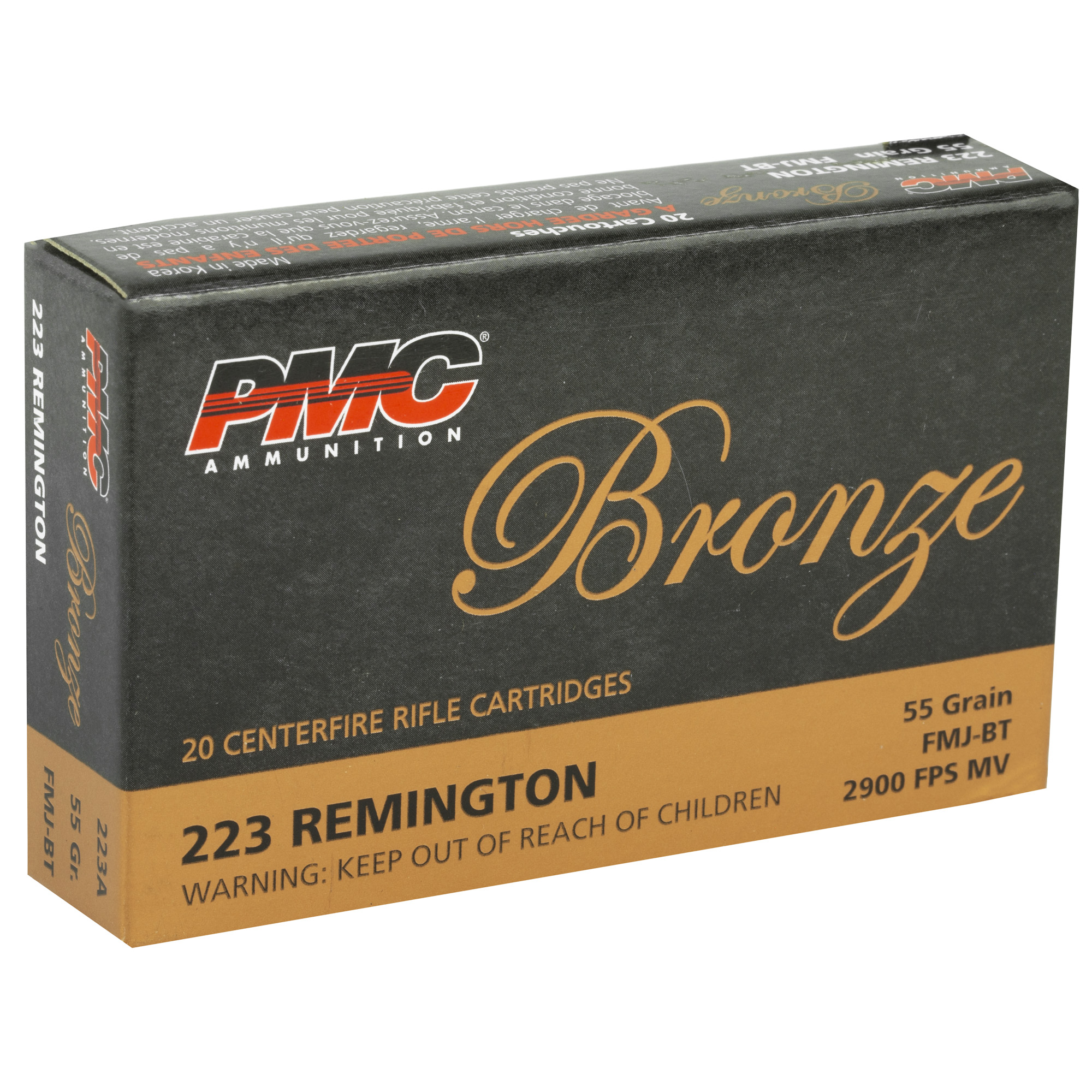 PMC Bronze 223 Remington 55GR FMJ – $15 FLAT RATE SHIPPING - Extreme ...