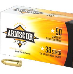 Armscr Armscor 38super 125 Grain FMJ - 50 Round Box